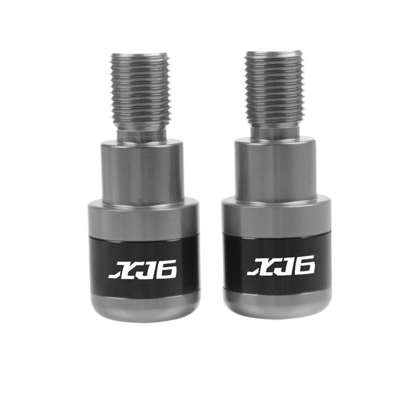 Kappe Anti Vibration Silder Plug Compatible With Ya ma ha 6 XJ6 DIVERSION 2009-2016 2015 2014 2013 2012 2011 Motorräder Lenkerkappe Lenkergriffe Bar Ends Stecker Motorrad Lenkergriffe Endkappen(Grey) von LBLIRESP