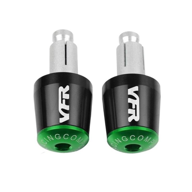 Kappe Anti Vibration Silder Plug Motorrad Lenkergriffe Ende Lenkerkappe Endstopfen Compatible With Hon Da VFR 400 750 800 800F Fi/W1 VTEC 1200F 1200X Crosstourer 1200 Motorrad Lenkergriffe Endkappen(E von LBLIRESP