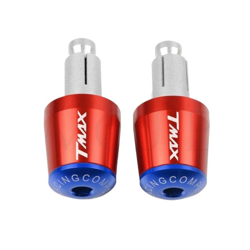 Kappe Anti Vibration Silder Plug Motorrad Lenkergriffe Ende Lenkerkappe Endstopfen Compatible With Ya ma ha TMAX T-MAX 500 530 SX/DX TMAX500 TMAX530 XP500 XP530 Motorrad Lenkergriffe Endkappen(K) von LBLIRESP