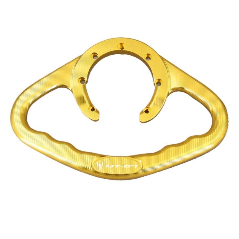 LBLIRESP Compatible with Ya ma ha MT-07/FZ-07 2014-2020 CNC Motorrad Passenger Grab Handgriff Tank Armlehne(Gold 2) von LBLIRESP