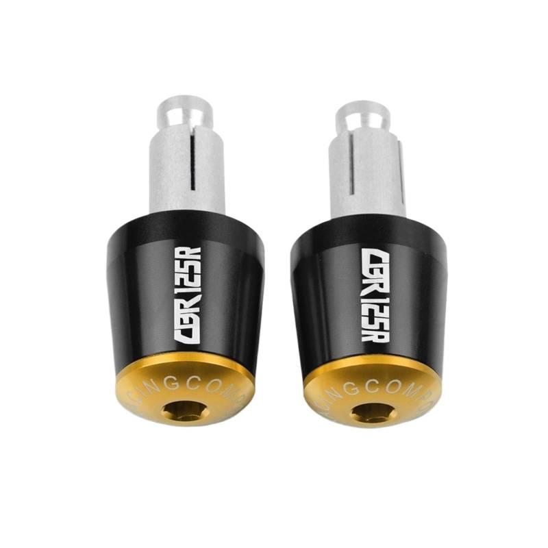 LBLIRESP Kappe Anti Vibration Silder Plug 7/8 "22mm Motorrad Lenkergriffe Ende Lenkerkappe Endstopfen Compatible with Hon Da CBR125R CBR 125R CBR 125 R 2005-2020 Motorrad Lenkergriffe Endkappen(J) von LBLIRESP