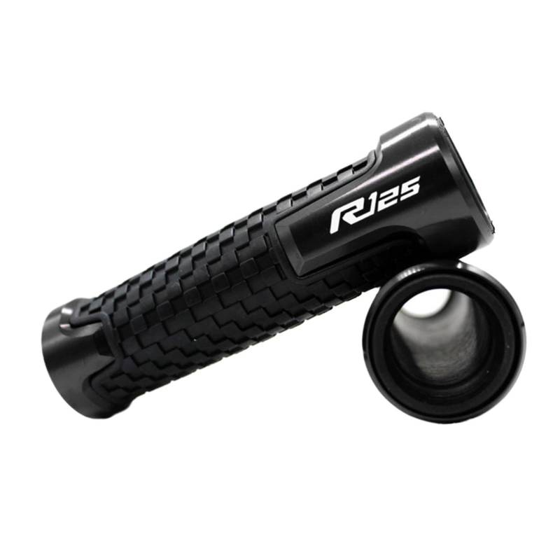 LBLIRESP Kappe Anti Vibration Silder Plug 7/8 "22mm Universal Motorrad Lenker Lenkergriff Compatible with Ya ma ha YZF-R125 YZFR125 YZF R125 2014-2018 Motorrad Lenkergriffe Endkappen(Nero) von LBLIRESP