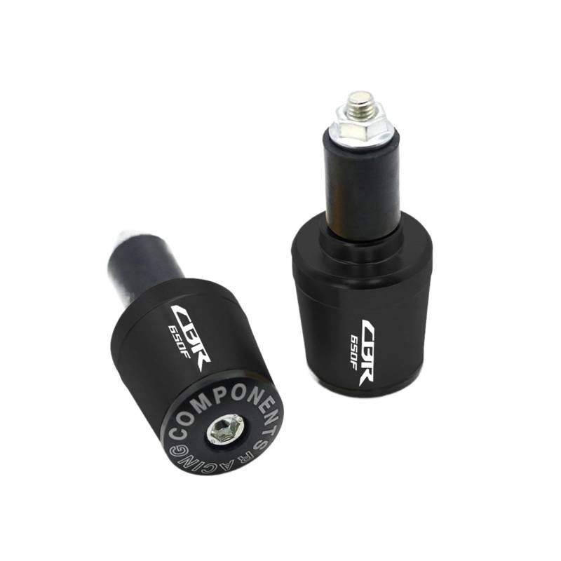 LBLIRESP Kappe Anti Vibration Silder Plug Compatible with Hon Da CBR650F CBR650 F CBR 650 F Motorradzubehör Universal-Lenkergriffe Lenkergriff-Endkappenstopfen Motorrad Lenkergriffe Endkappen(Nero) von LBLIRESP