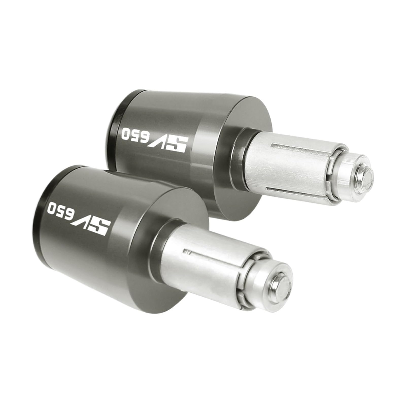 LBLIRESP Kappe Anti Vibration Silder Plug Compatible with Su zu Ki SV650 SV 650 Sv 650 S Motorrad Lenkergriffe Enden Lenker Lenkerenden Kappe Mit Motorrad Lenkergriffe Endkappen(Grey) von LBLIRESP
