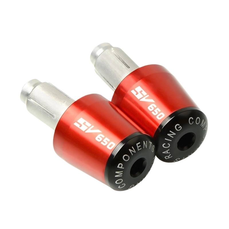 LBLIRESP Kappe Anti Vibration Silder Plug Compatible with Su zu Ki SV650 SV 650 Sv 650 S Motorrad Lenkergriffe Enden Lenker Lenkerenden Kappe Mit Motorrad Lenkergriffe Endkappen(Rosso) von LBLIRESP
