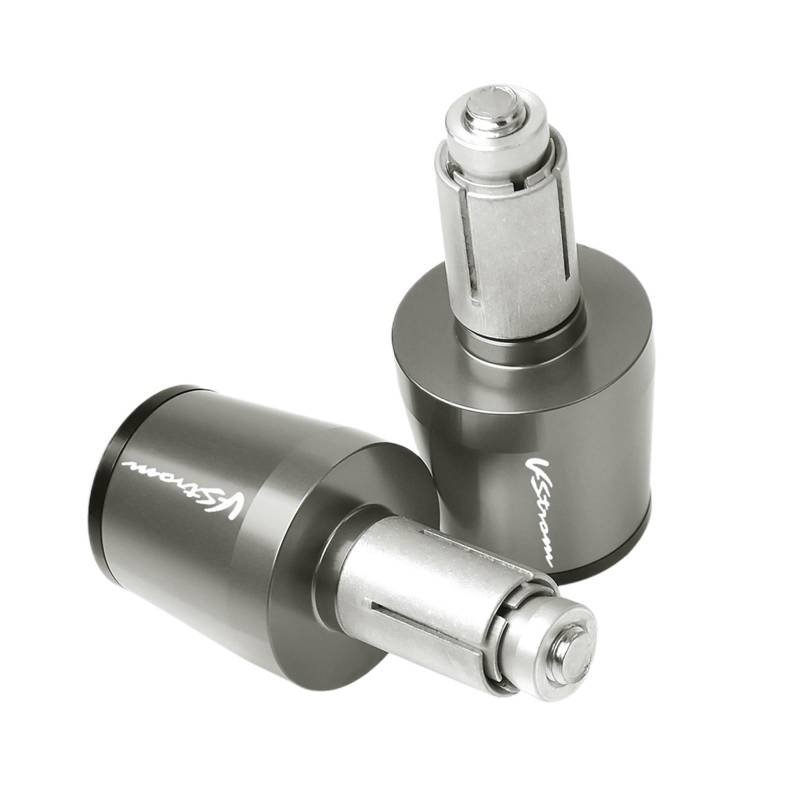 LBLIRESP Kappe Anti Vibration Silder Plug Compatible with Su zu Ki V-Strom 650 DL650 DL1000 / V-Strom 2007-2014 Lenkergriffe Lenkerkappenendstopfen Motorrad Lenkergriffe Endkappen(Grey) von LBLIRESP