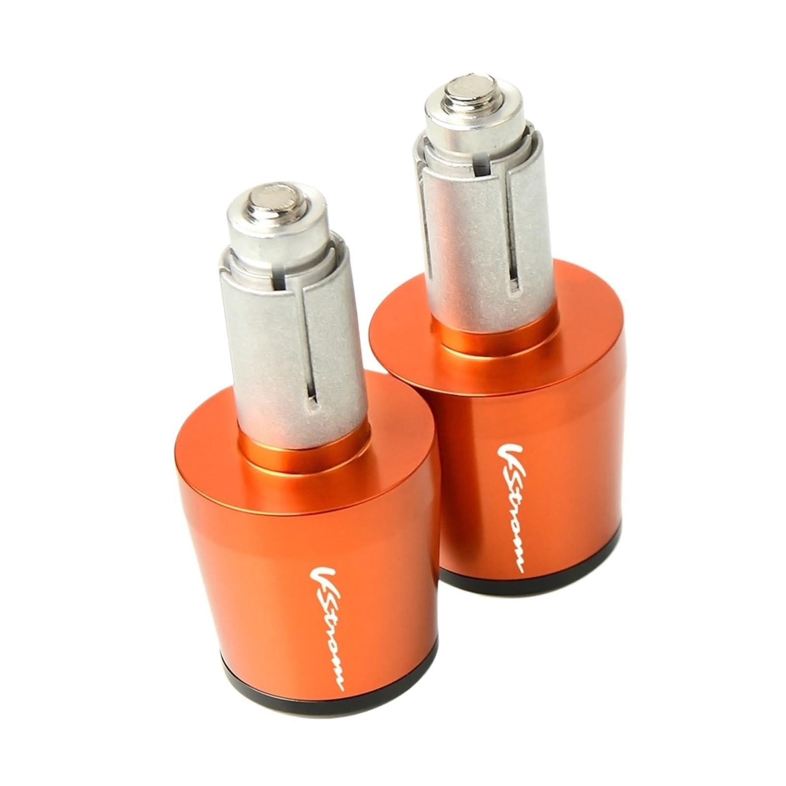 LBLIRESP Kappe Anti Vibration Silder Plug Compatible with Su zu Ki V-Strom 650 DL650 DL1000 / V-Strom 2007-2014 Lenkergriffe Lenkerkappenendstopfen Motorrad Lenkergriffe Endkappen(Orange) von LBLIRESP
