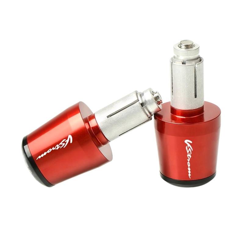 LBLIRESP Kappe Anti Vibration Silder Plug Compatible with Su zu Ki V-Strom 650 DL650 DL1000 / V-Strom 2007-2014 Lenkergriffe Lenkerkappenendstopfen Motorrad Lenkergriffe Endkappen(Rosso) von LBLIRESP