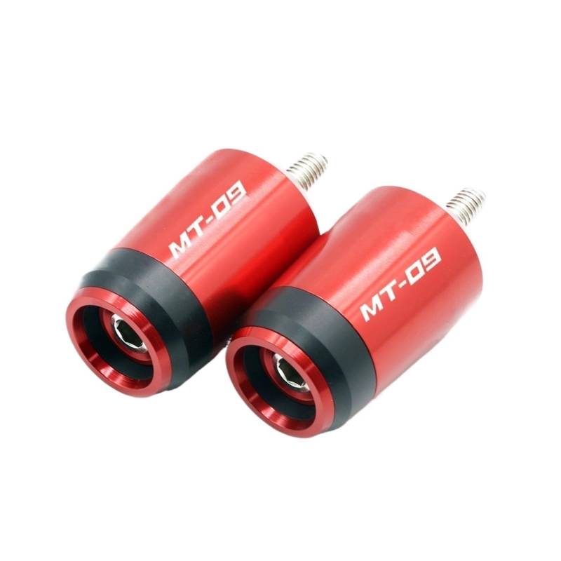 LBLIRESP Kappe Anti Vibration Silder Plug Compatible with Ya ma ha MT-09 MT09 MT 09 FZ-09 FZ09 2013-2020 Motorradteile Lenkergriff Enden Kappenstopfen Plug Motorrad Lenkergriffe Endkappen(Rosso) von LBLIRESP
