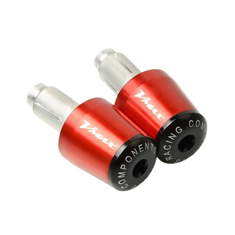 LBLIRESP Kappe Anti Vibration Silder Plug Compatible with Ya ma ha V-MAX VMAX 1200 V-MAX1200 VMAX1200 Motorrad CNC Lenkergriffe Bar Ends Lenkergriff Cap Slider Motorrad Lenkergriffe Endkappen(Rosso) von LBLIRESP