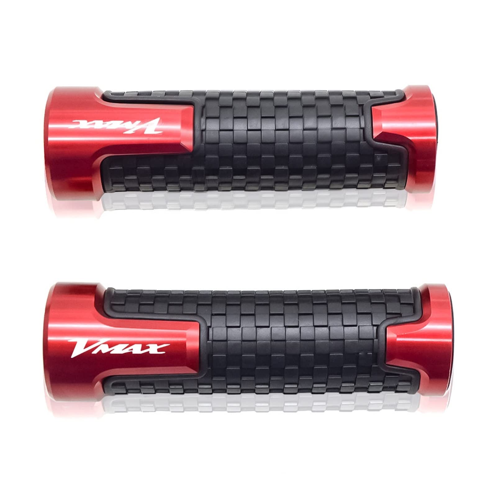 LBLIRESP Kappe Anti Vibration Silder Plug Compatible with Ya ma ha VMAX1200 85-08/VMAX1700 17-18 VMAX 1200/1700 Motorrad Anti-Rutsch Lenker Lenker Handgriffe Motorrad Lenkergriffe Endkappen(Rosso) von LBLIRESP
