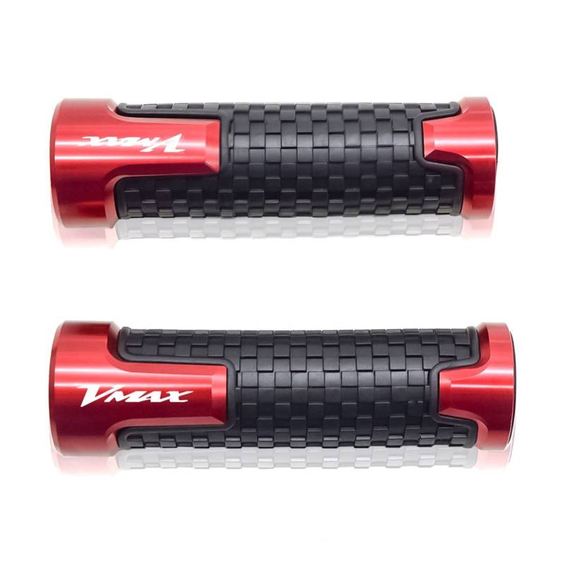LBLIRESP Kappe Anti Vibration Silder Plug Compatible with Ya ma ha VMAX1200 85-08/VMAX1700 17-18 VMAX 1200/1700 Motorrad Anti-Rutsch Lenker Lenker Handgriffe Motorrad Lenkergriffe Endkappen(Rosso) von LBLIRESP