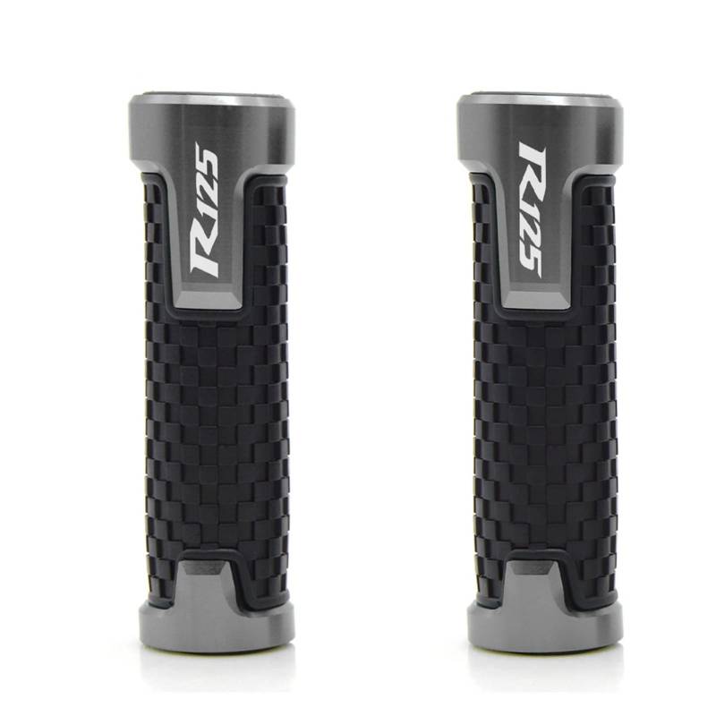 LBLIRESP Kappe Anti Vibration Silder Plug Compatible with Ya ma ha YZF R125 YZF-R125 YZF R 125 2008-2013 Motorrad Lenkergriff Lenker Motorrad Lenkergriffe Endkappen(Grey) von LBLIRESP