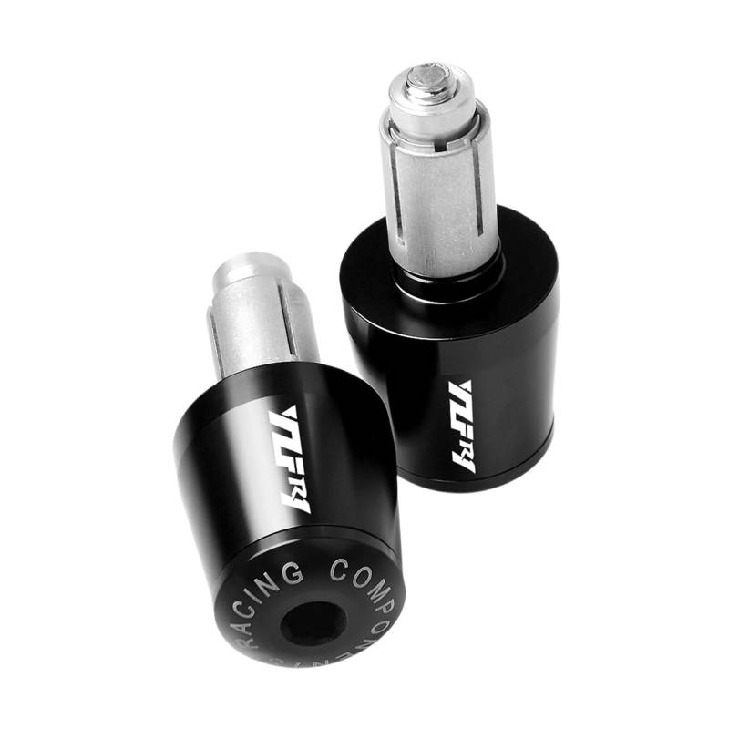 LBLIRESP Kappe Anti Vibration Silder Plug Lenkergriffe Lenkerenden Compatible with Ya ma ha YZFR1 YZF-R1 YZF R1 R1M R1S 2006-2015 Motorrad Lenkergriffe Endkappen(Nero) von LBLIRESP