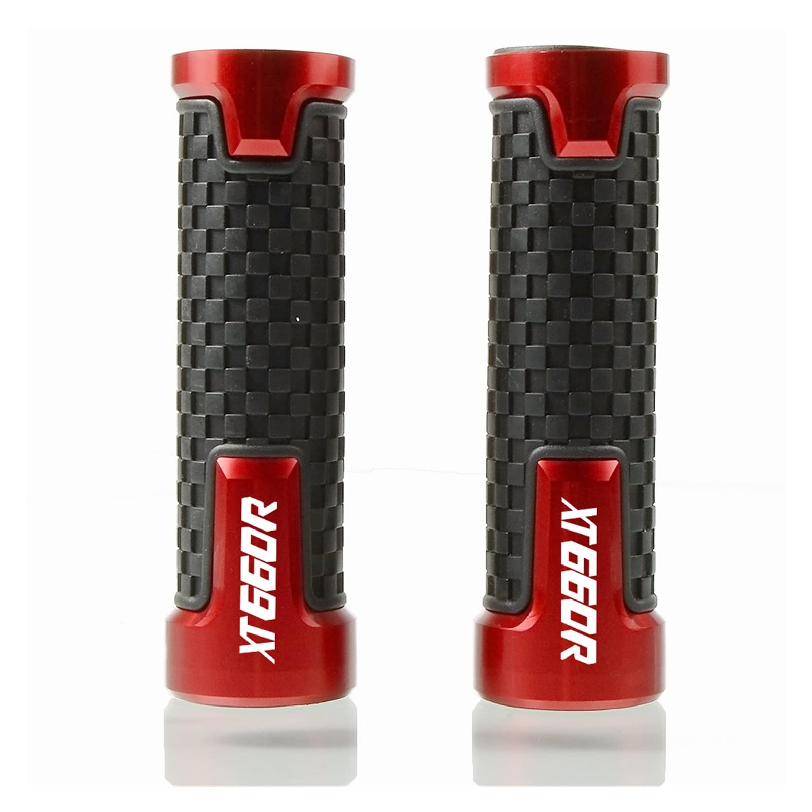LBLIRESP Kappe Anti Vibration Silder Plug Motorrad Zubehör Lenkergriffe Lenker Hand Bar Motorrad Compatible with Ya ma ha XT660 R XT 660 R 2004-2017 Motorrad Lenkergriffe Endkappen(Rosso) von LBLIRESP