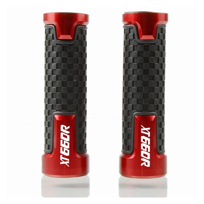 LBLIRESP Kappe Anti Vibration Silder Plug Motorrad Zubehör Lenkergriffe Lenker Hand Bar Motorrad Compatible with Ya ma ha XT660 R XT 660 R 2004-2017 Motorrad Lenkergriffe Endkappen(Rosso) von LBLIRESP