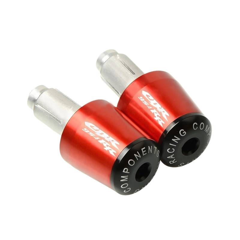 LBLIRESP Kappe Anti Vibration Silder Plug Motorradzubehör 7/8 "22MM Lenkergriffe Lenkerendkappe Compatible with Hon Da CBR954RR CBR 954 CBR954 RR 2002-2003 Motorrad Lenkergriffe Endkappen(Rosso) von LBLIRESP