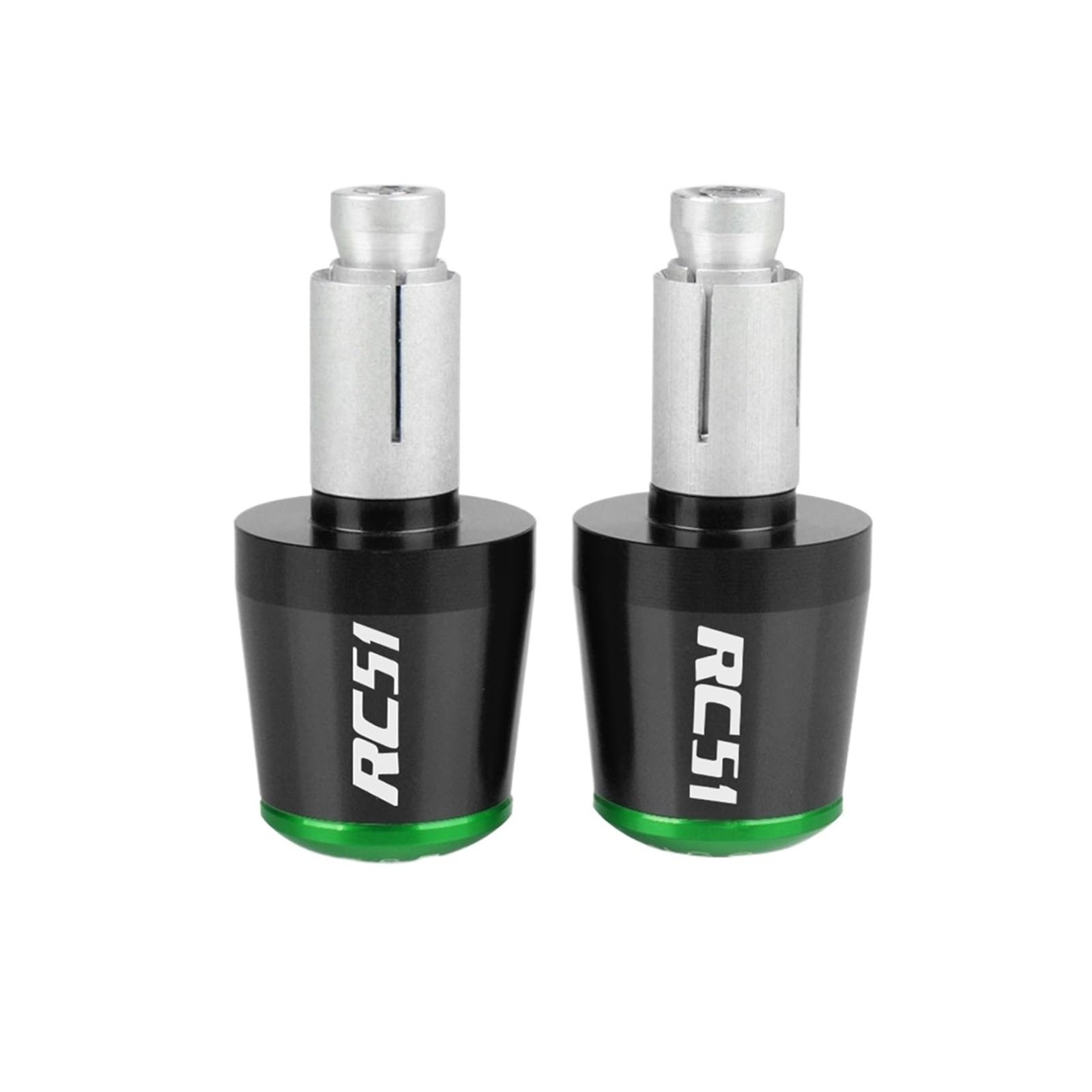 LBLIRESP Kappe Anti Vibration Silder Plug Motorradzubehör 7/8 "22MM Lenkergriffe Lenkerendkappe Compatible with Hon Da RC51 RC 51 RC-51 2000 2001 2002 2003-2006 Motorrad Lenkergriffe Endkappen(Green) von LBLIRESP