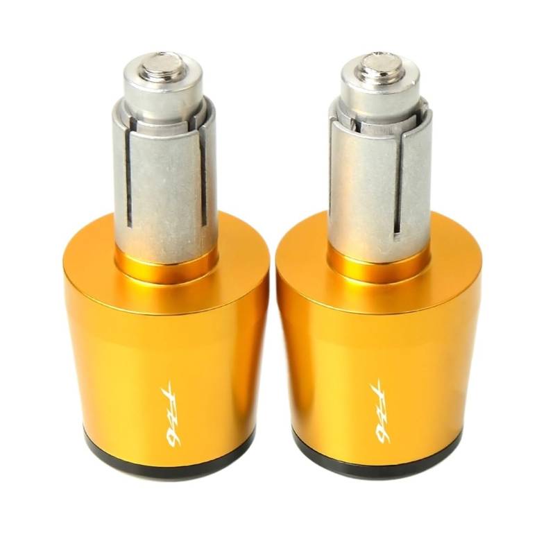 LBLIRESP Kappe Anti Vibration Silder Plug Motorradzubehör Lenker Handgriffe Lenkerendkappe Compatible with Ya ma ha FZ6 FAZ ER 2004-2010 2005-2009 Motorrad Lenkergriffe Endkappen(Gold) von LBLIRESP