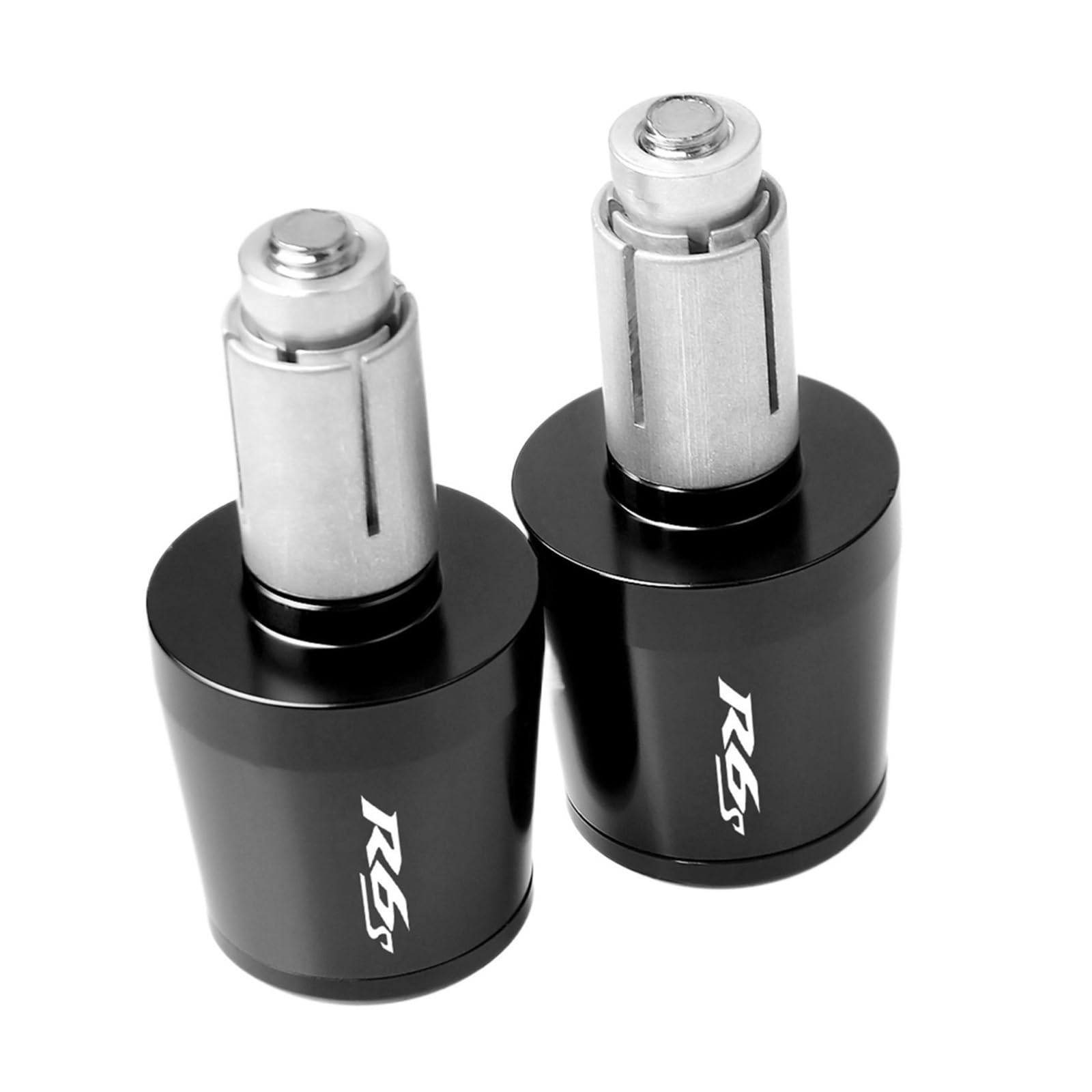 LBLIRESP Kappe Anti Vibration Silder Plug Motorradzubehör Lenker Handgriffe Lenkerendkappe Compatible with Ya ma ha R6S 2003 2004 2005 2006 2007 2008 2009 R6 Motorrad Lenkergriffe Endkappen(Nero) von LBLIRESP