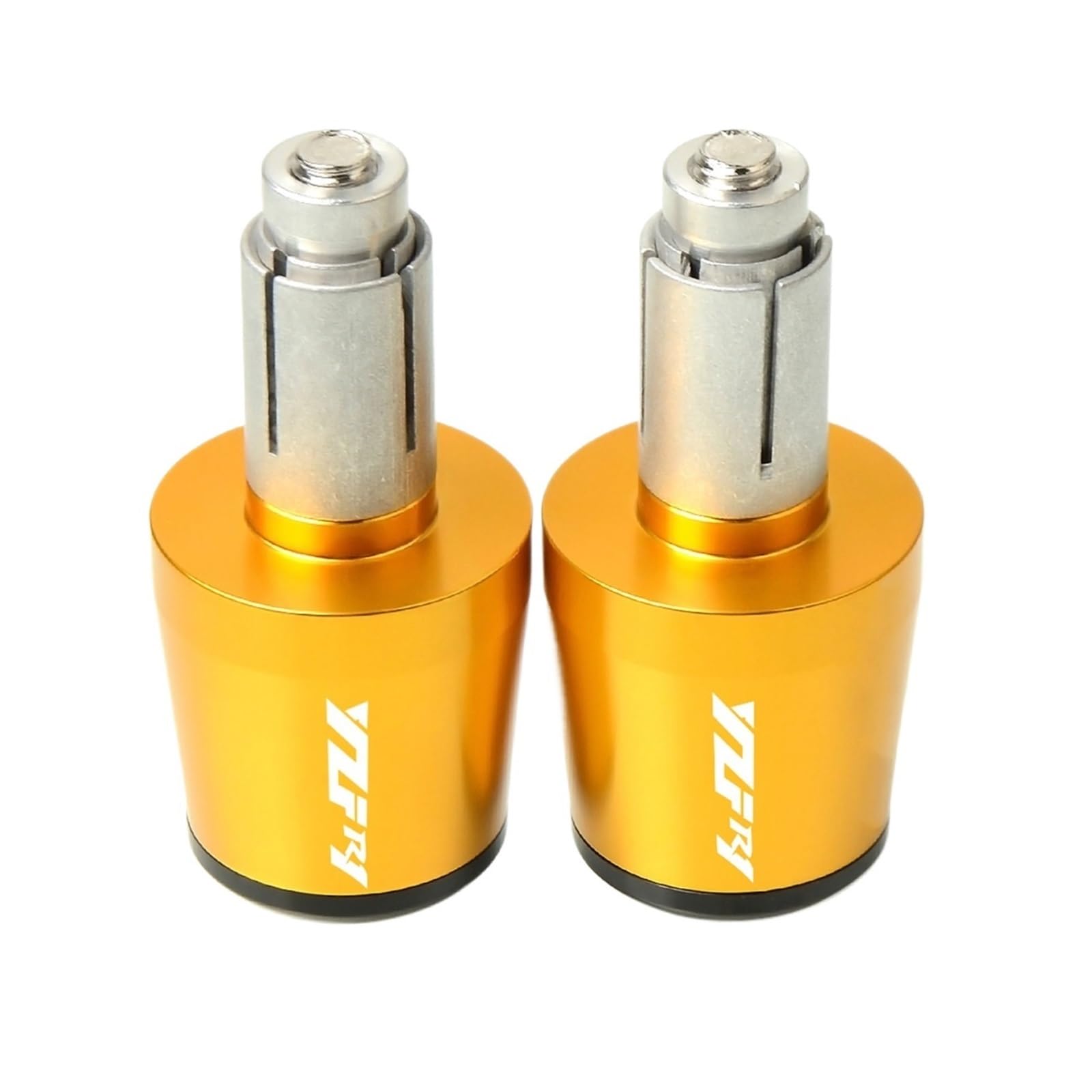 LBLIRESP Kappe Anti Vibration Silder Plug Motorradzubehör Lenker Handgriffe Lenkerendkappe for Compatible with YZF-R1 YZF R1 YZFR1 2004-2016 Motorrad Lenkergriffe Endkappen(Gold) von LBLIRESP