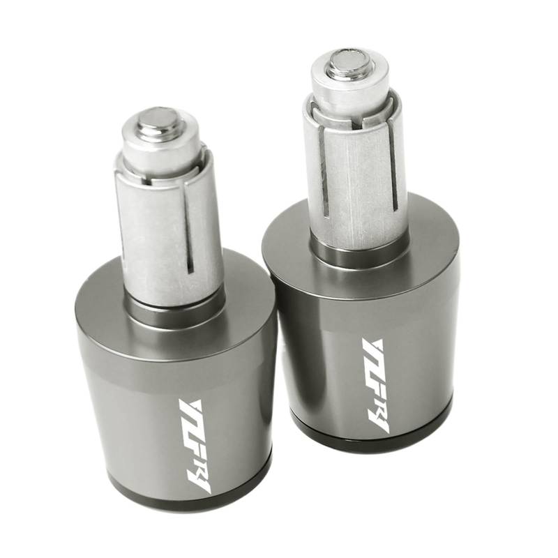 LBLIRESP Kappe Anti Vibration Silder Plug Motorradzubehör Lenker Handgriffe Lenkerendkappe for Compatible with YZF-R1 YZF R1 YZFR1 2004-2016 Motorrad Lenkergriffe Endkappen(Grey) von LBLIRESP
