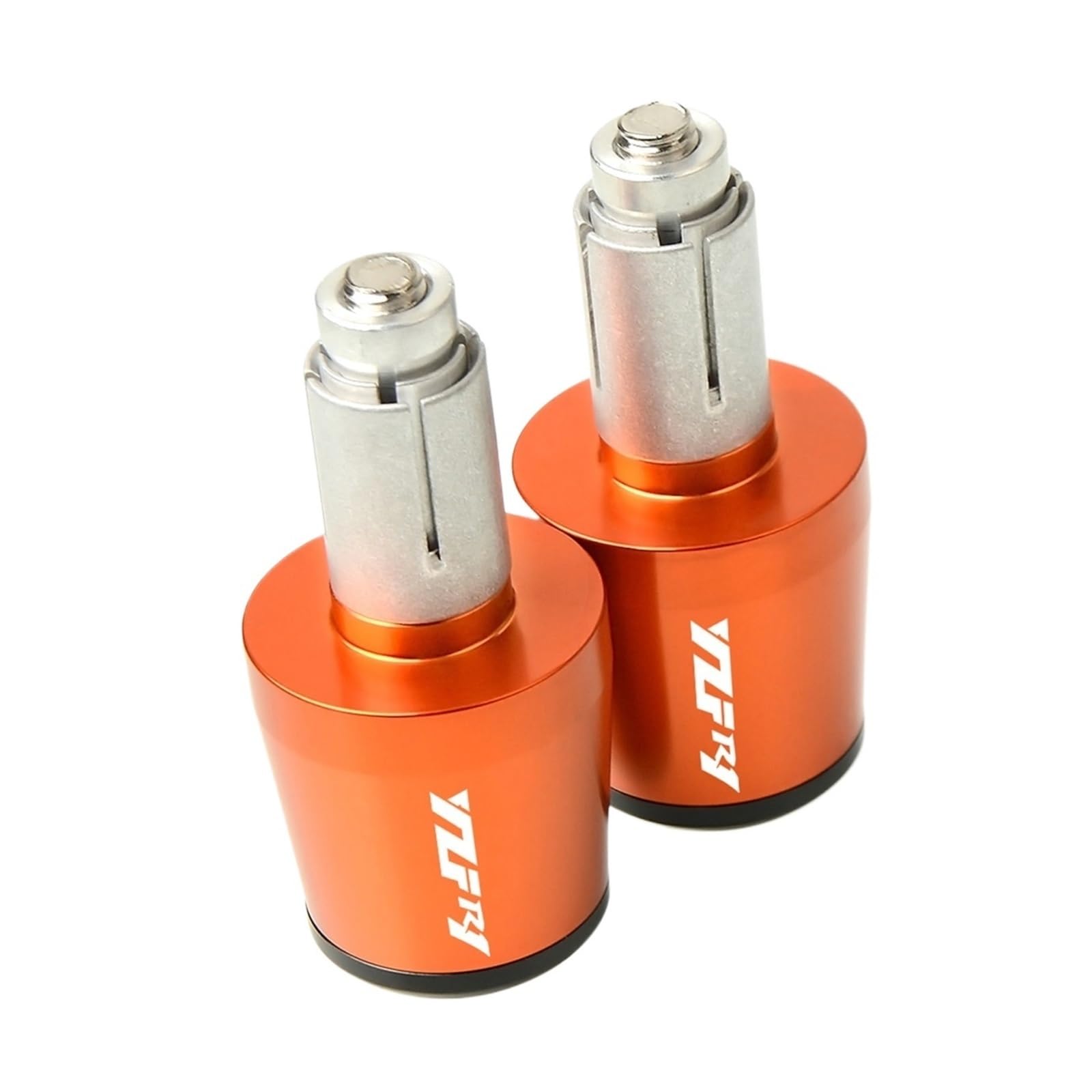 LBLIRESP Kappe Anti Vibration Silder Plug Motorradzubehör Lenker Handgriffe Lenkerendkappe for Compatible with YZF-R1 YZF R1 YZFR1 2004-2016 Motorrad Lenkergriffe Endkappen(Orange) von LBLIRESP