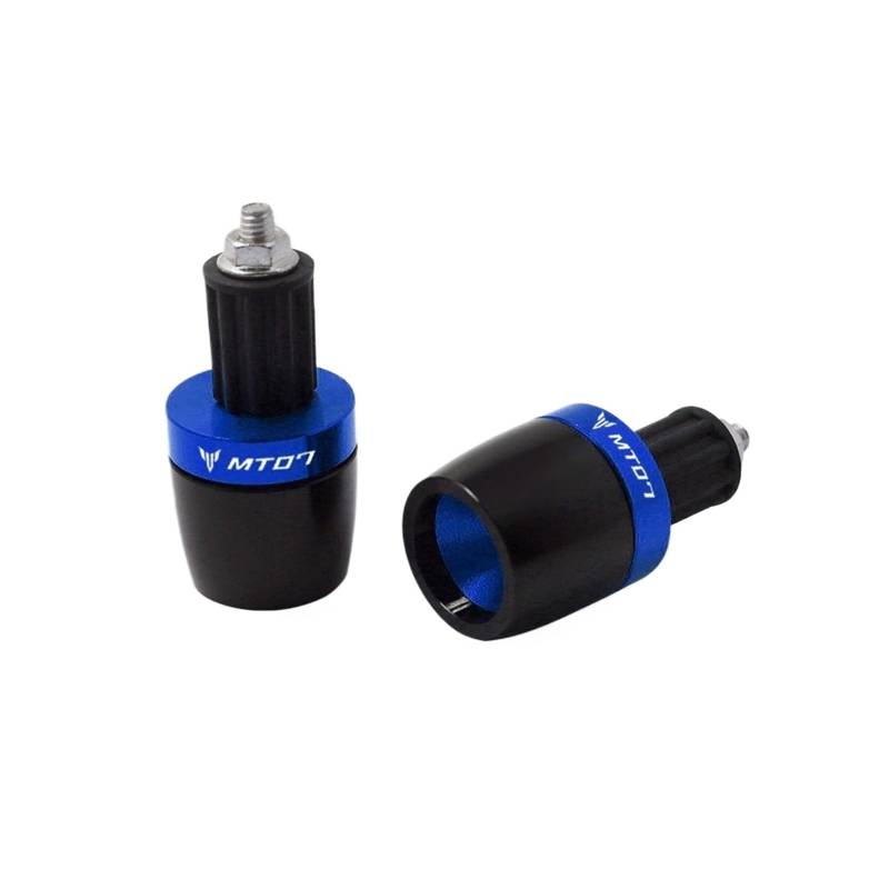 LBLIRESP Kappe Anti Vibration Silder Plug Motorradzubehör Lenkergriffe Enden Gegengewicht Cap Plug Sliders Lenker Compatible with Yaha Ma MT07 MT 07 MT-07 Motorrad Lenkergriffe Endkappen(Blu) von LBLIRESP
