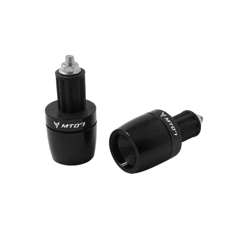 LBLIRESP Kappe Anti Vibration Silder Plug Motorradzubehör Lenkergriffe Enden Gegengewicht Cap Plug Sliders Lenker Compatible with Yaha Ma MT07 MT 07 MT-07 Motorrad Lenkergriffe Endkappen(Nero) von LBLIRESP