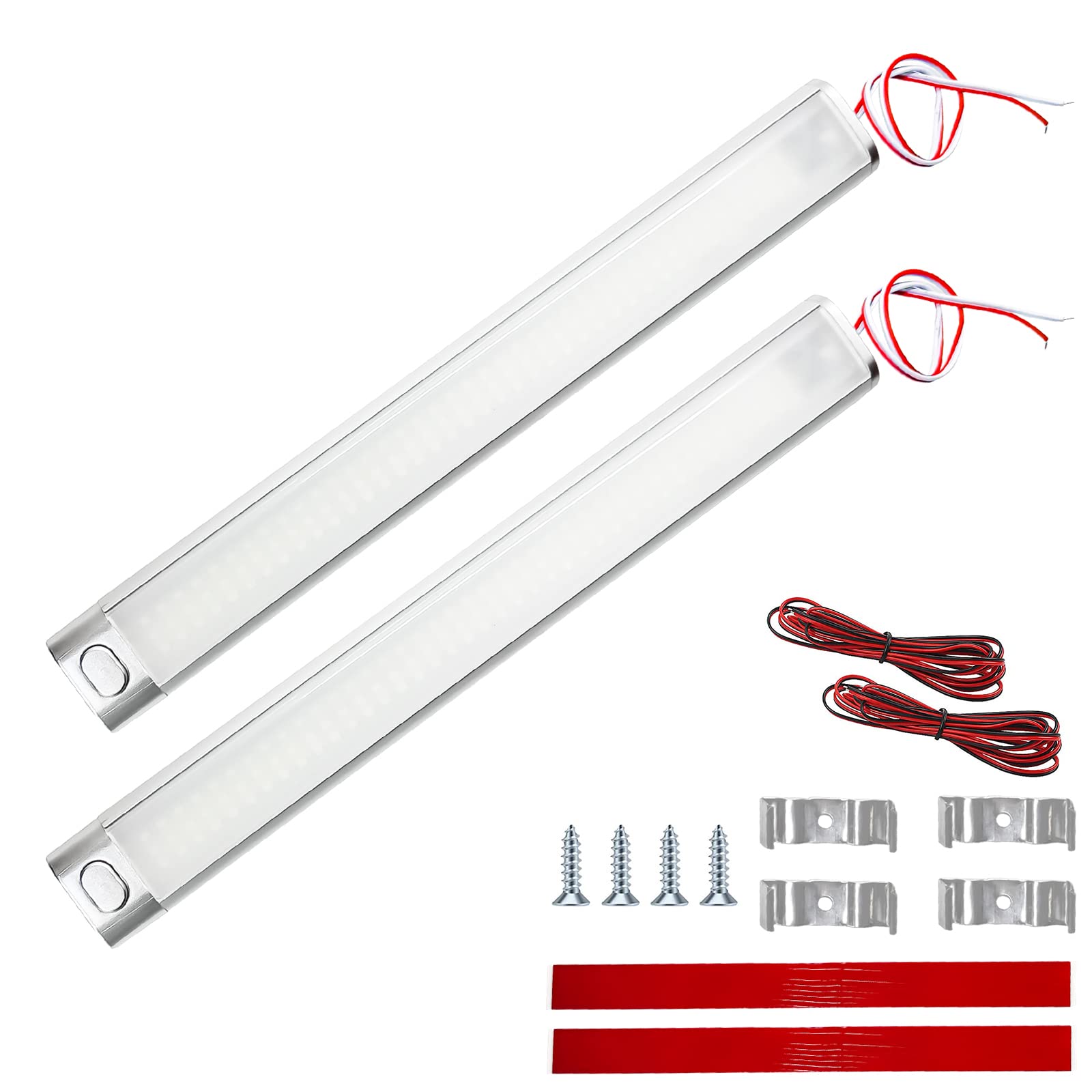LCAUTFR 12V LED Innenbeluchtung Lichtleiste, LED Innenlichtleiste 120 LED Auto Lampe Leiste mit Schalter Verlängerungskabeln Universal für RV Wohnmobil Wohnwagen Van Caravan Boot LCAUTFR 12V LED Innenbeluchtung Lichtleiste, LED Innenlichtleiste 120 LED Auto Lampe Leiste mit Schalter Verlängerungskabeln Universal für RV Wohnmobil Wohnwagen Van Caravan Boot von LCAUTFR