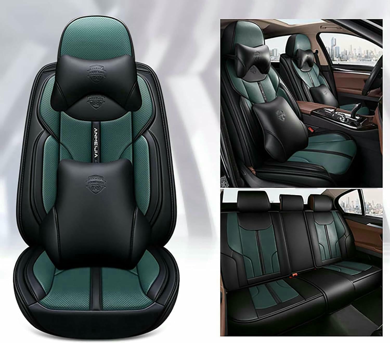 LCLCDZ Sitzbezüge Auto Autositzbezüge Universal Set für BMW X1 E84 F48 F49 X2 F39 X3 E83 F25 G01 G08 X4 F26 G02 Auto Zubehör,Grüner Luxus LCLCDZ Sitzbezüge Auto Autositzbezüge Universal Set für BMW X1 E84 F48 F49 X2 F39 X3 E83 F25 G01 G08 X4 F26 G02 Auto Zubehör,Grüner Luxus von LCLCDZ
