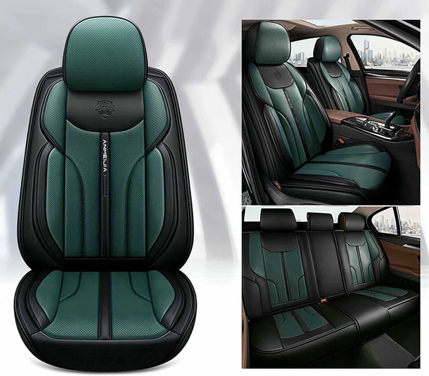 LCLCDZ Sitzbezüge Auto Autositzbezüge Universal Set für BMW X5 M50d G05 X5 G05 X5 M50i G05 X5M F95 X6 E71 Auto Zubehör,Grün LCLCDZ Sitzbezüge Auto Autositzbezüge Universal Set für BMW X5 M50d G05 X5 G05 X5 M50i G05 X5M F95 X6 E71 Auto Zubehör,Grün von LCLCDZ
