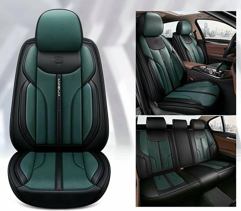 LCLCDZ Sitzbezüge Auto Autositzbezüge Universal Set für BMW X5 M50d G05 X5 G05 X5 M50i G05 X5M F95 X6 E71 Auto Zubehör,Grün von LCLCDZ