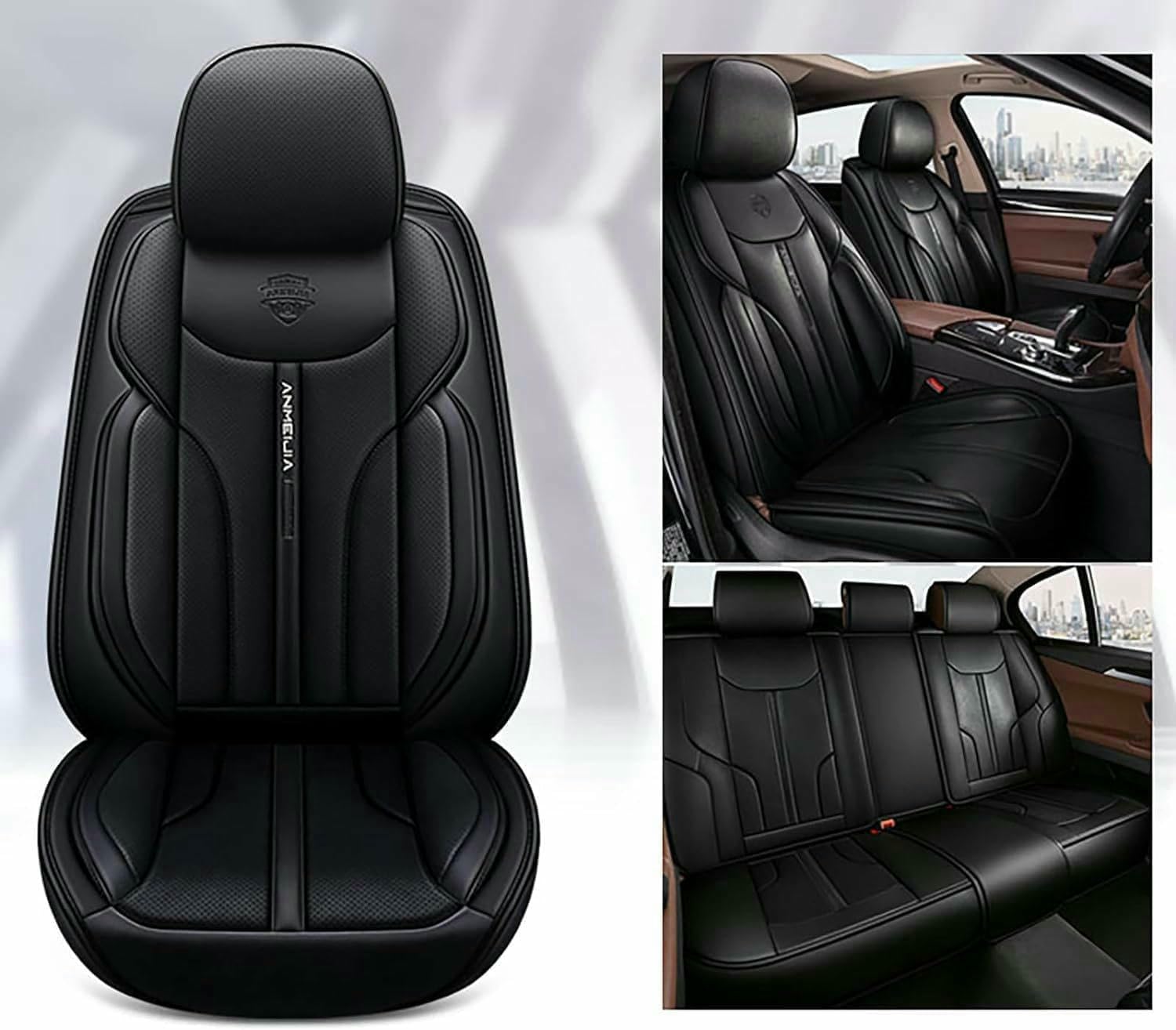 LCLCDZ Sitzbezüge Auto Autositzbezüge Universal Set für Ford Vertrek Territory Flex B-MAX C-MAX Grand C-MAX Tourneo Courier Auto Zubehör,Schwarz LCLCDZ Sitzbezüge Auto Autositzbezüge Universal Set für Ford Vertrek Territory Flex B-MAX C-MAX Grand C-MAX Tourneo Courier Auto Zubehör,Schwarz von LCLCDZ