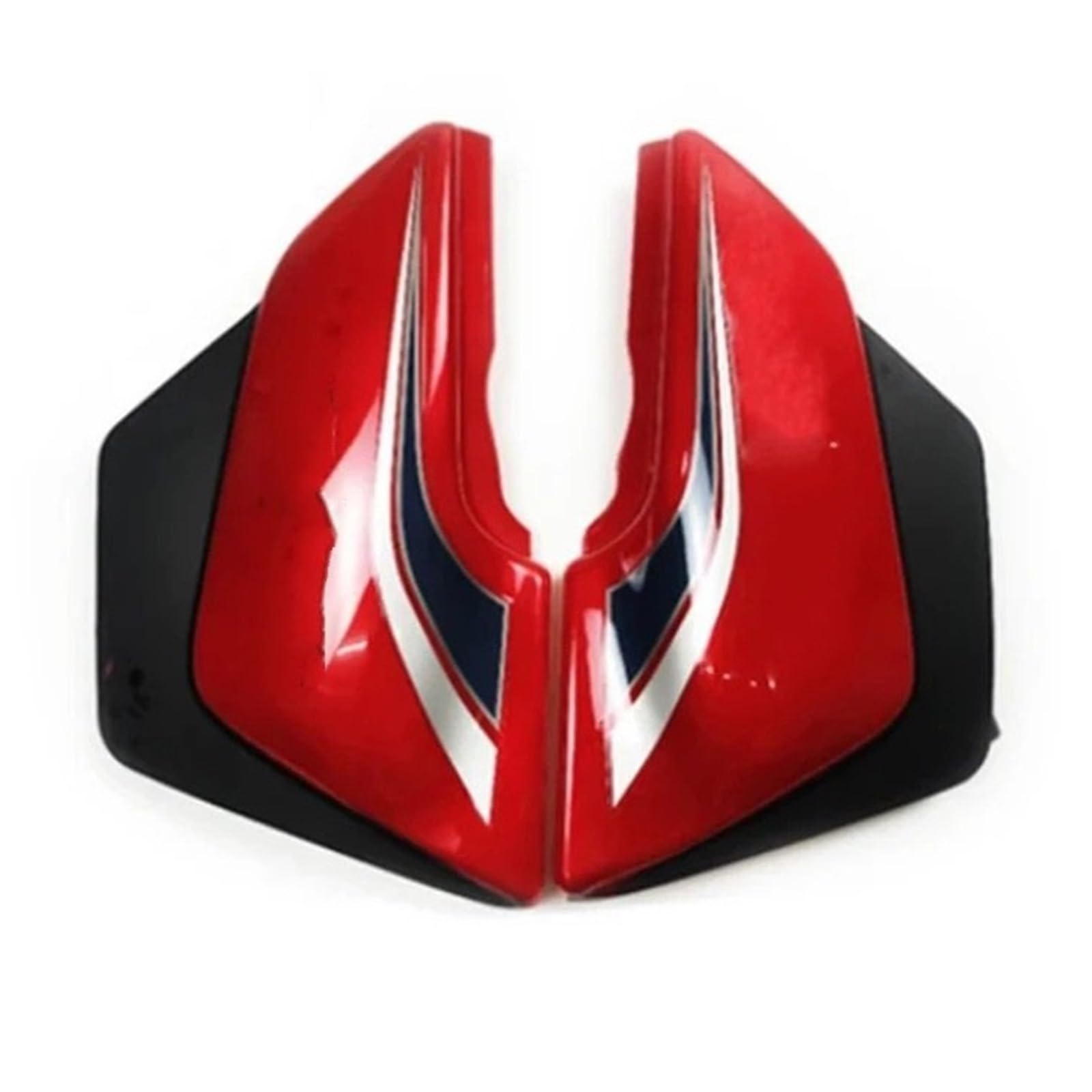 Motorrad Batterieabdeckung 1 Paar Motorradverkleidungskörperteile Kraftstofftankschild Passend für Suzuki EN 125 EN 125-2A-2F-3E 125cc Batterie- und Werkzeugplatten Batterieseitenabdeckung(Red) von LCQSYE