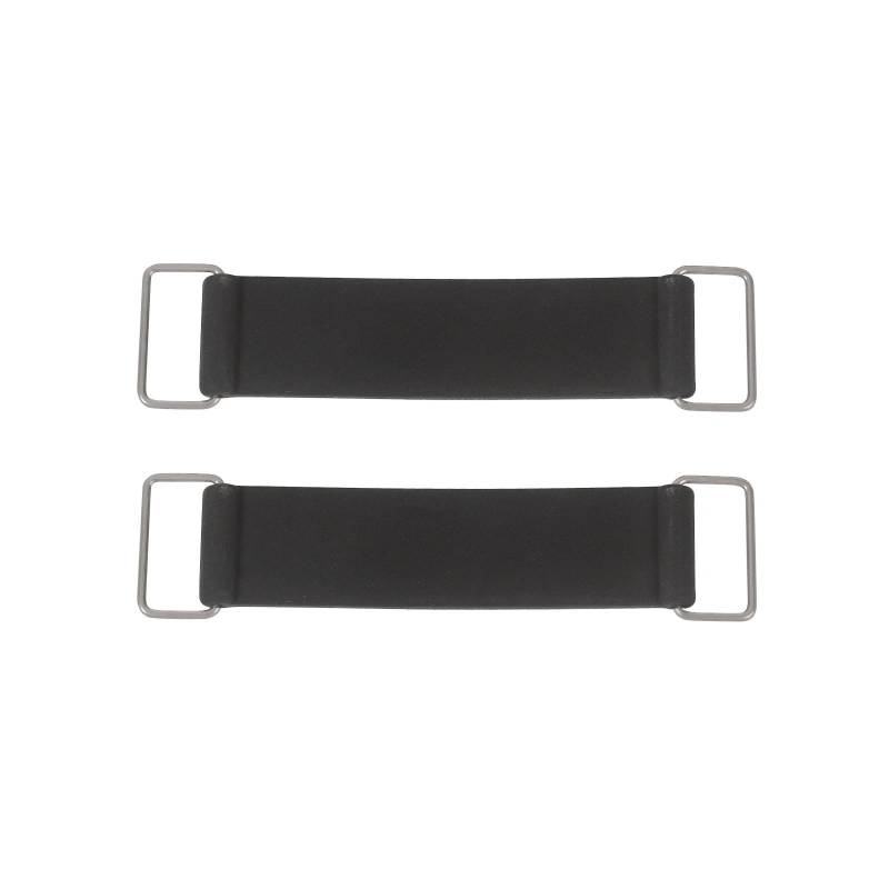 Motorrad Batterieabdeckung 2PCS Universal Motorrad Roller Batterie Gummiband Elastische Bandage Dehnbar Feste Halter Gürtel Zubehör Batterieseitenabdeckung(125MM) von LCQSYE