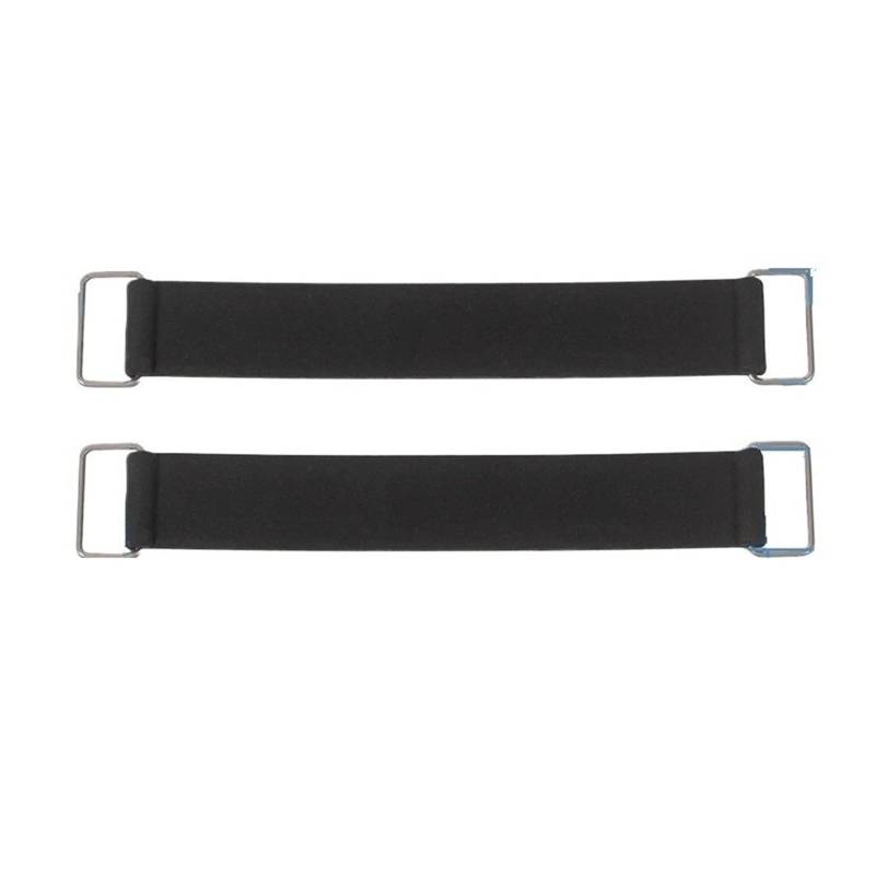 Motorrad Batterieabdeckung 2PCS Universal Motorrad Roller Batterie Gummiband Elastische Bandage Dehnbar Feste Halter Gürtel Zubehör Batterieseitenabdeckung(180MM) von LCQSYE