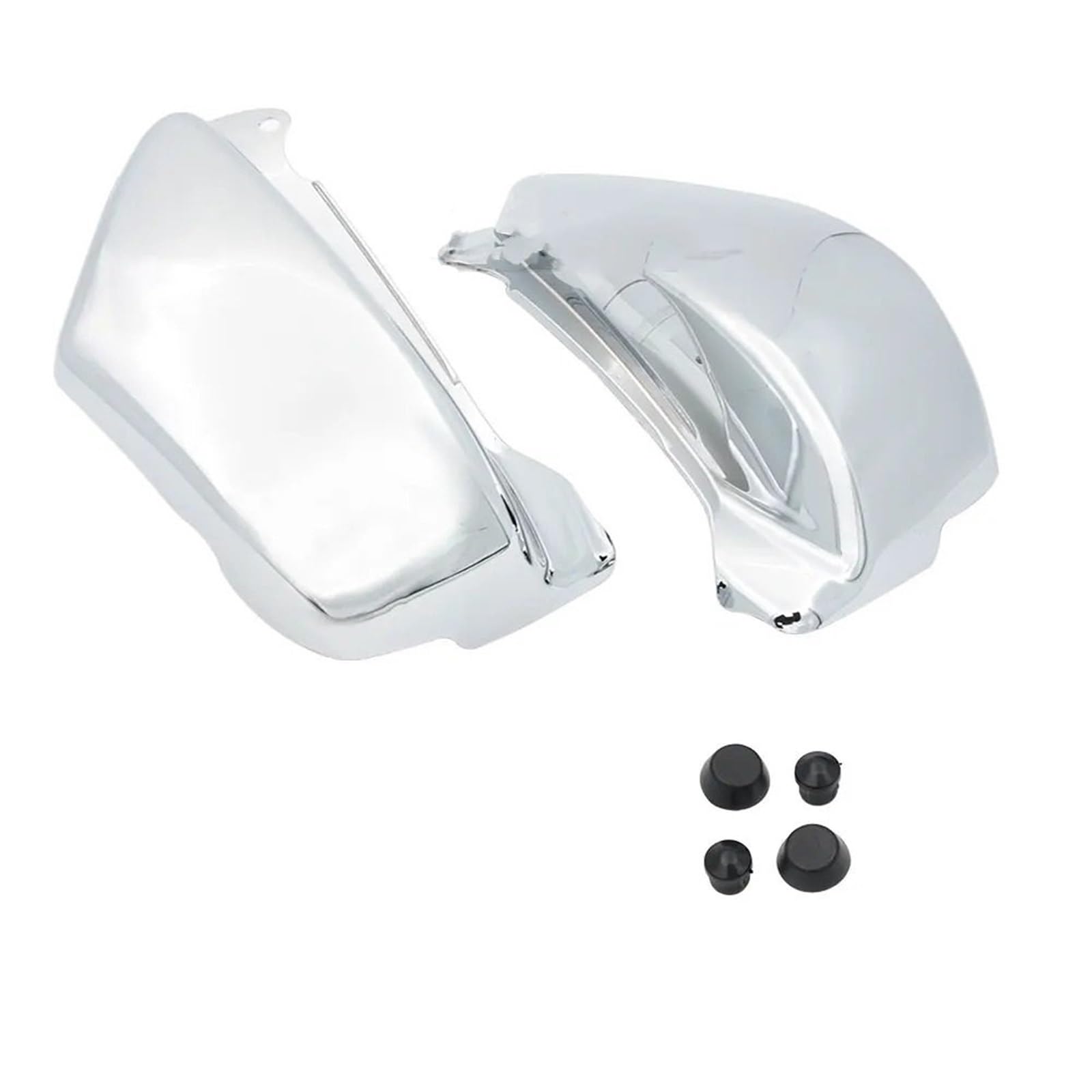Motorrad Batterieabdeckung Fit Für Honda Magna VF750 VF750C 1994-2004 Motorrad Batterie Side Verkleidung Abdeckung Links Rechts Schutz Protector Batterieseitenabdeckung(Chrome) von LCQSYE