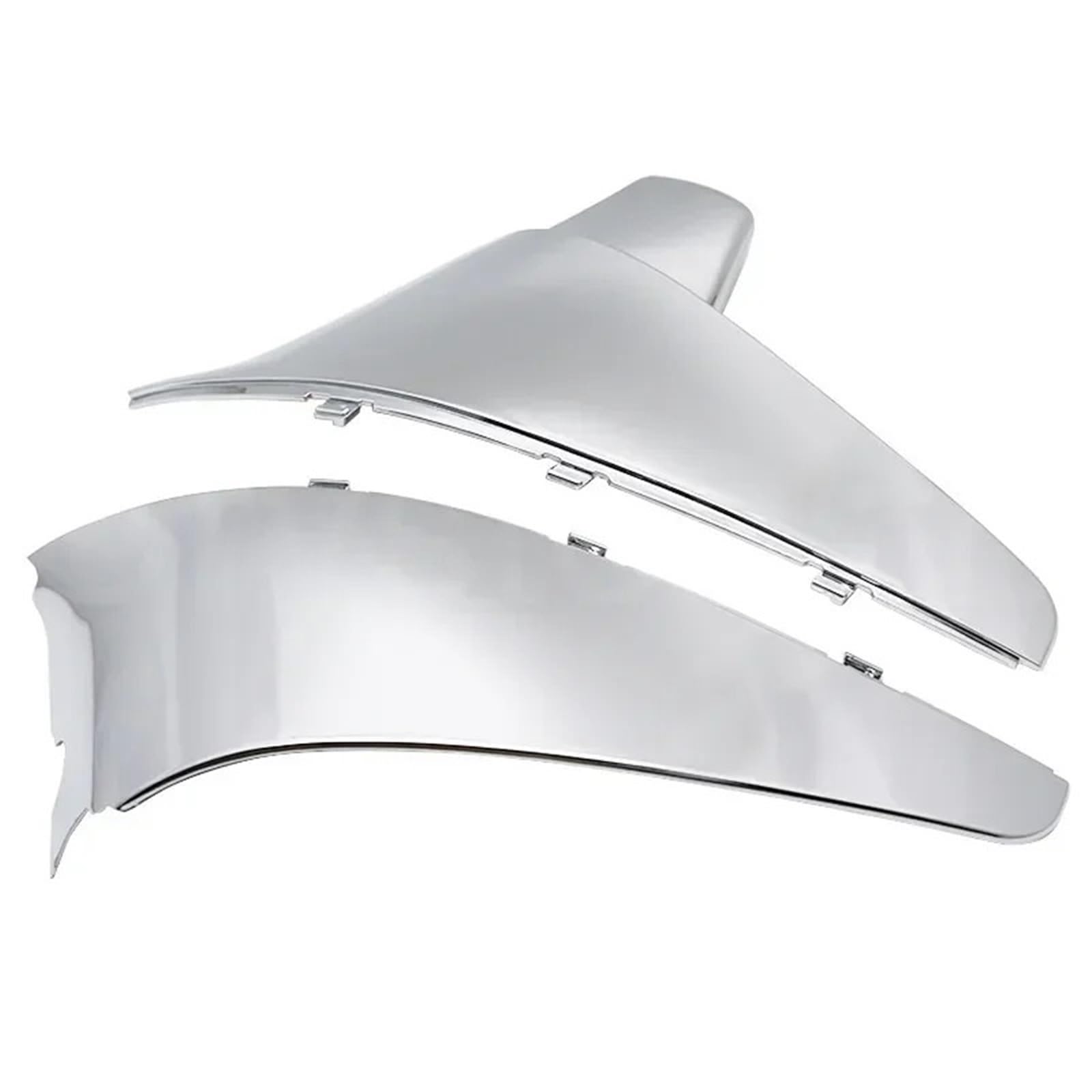 Motorrad Batterieabdeckung Fit Für Honda Shadow VT600 VLX 600 STEED 400 1988-1998 Motorrad Batterie Side Verkleidung Abdeckung Batterieseitenabdeckung(Chrome) von LCQSYE