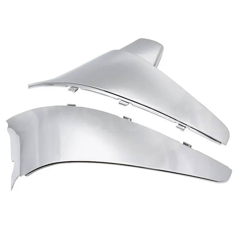 Motorrad Batterieabdeckung Fit Für Honda Shadow VT600 VLX 600 STEED 400 1988-1998 Motorrad Batterie Side Verkleidung Abdeckung Batterieseitenabdeckung(Chrome) von LCQSYE