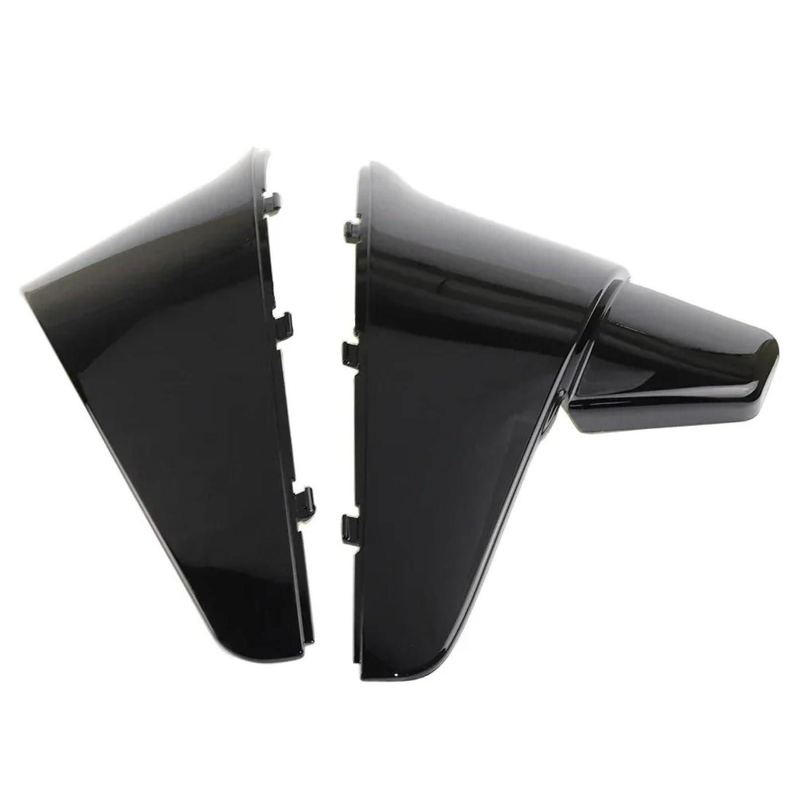 Motorrad Batterieabdeckung Fit Für Honda Shadow VT600 VLX 600 STEED 400 1988-1998 Motorrad Batterie Side Verkleidung Abdeckung Batterieseitenabdeckung(Gloss Black) von LCQSYE