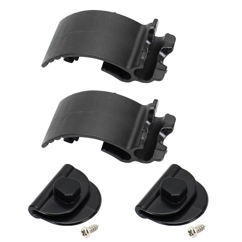 Motorrad Batterieabdeckung Linke Seite Batterie Seitenabdeckung Clips Fit Für Harley Sportster Xl883 Xl1200 48 72 Sitz Seitenabdeckung Clip Set Motorrad Batterieseitenabdeckung(2004-2013 Black) von LCQSYE
