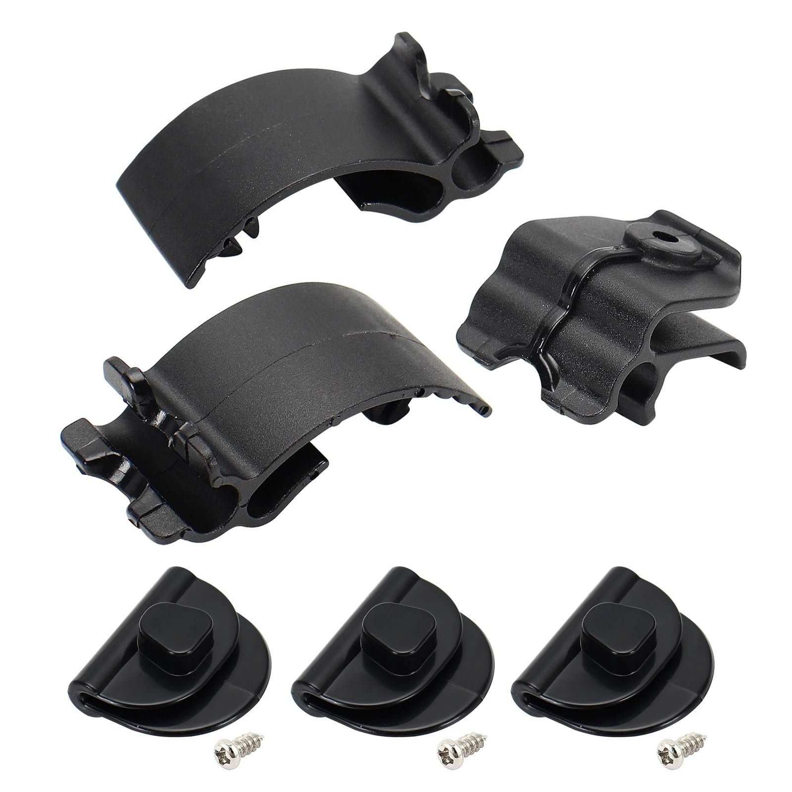 Motorrad Batterieabdeckung Linke Seite Batterie Seitenabdeckung Clips Fit Für Harley Sportster Xl883 Xl1200 48 72 Sitz Seitenabdeckung Clip Set Motorrad Batterieseitenabdeckung(2014-2021 Black) von LCQSYE