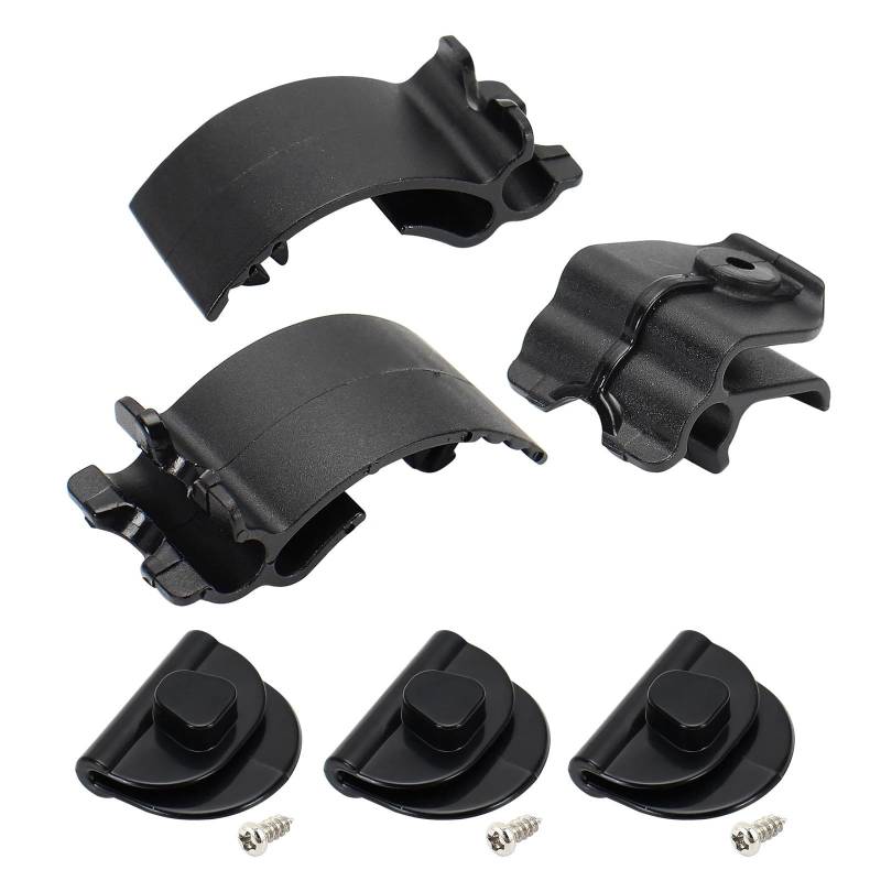 Motorrad Batterieabdeckung Linke Seite Batterie Seitenabdeckung Clips Fit Für Harley Sportster Xl883 Xl1200 48 72 Sitz Seitenabdeckung Clip Set Motorrad Batterieseitenabdeckung(2014-2021 Black) von LCQSYE