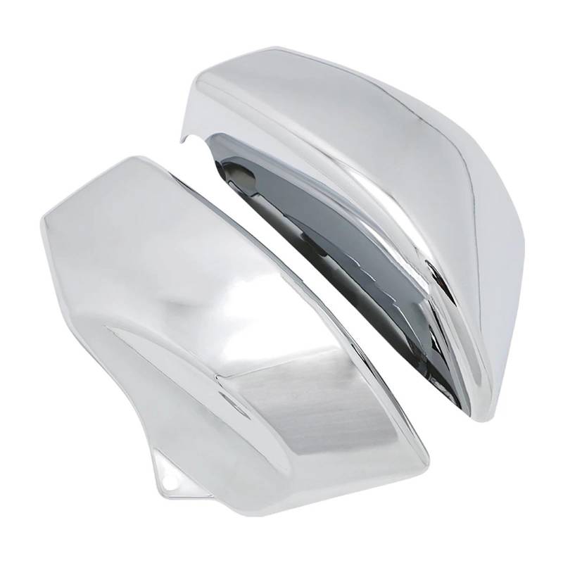 Motorrad Batterieabdeckung Motorrad ABS Links & Rechts Batterie Verkleidung Seite Abdeckungen Fit Für Honda VTX 1800 VTX 1800 R/S/N/F/T 2002-2009 Batterieseitenabdeckung(Chrome) von LCQSYE