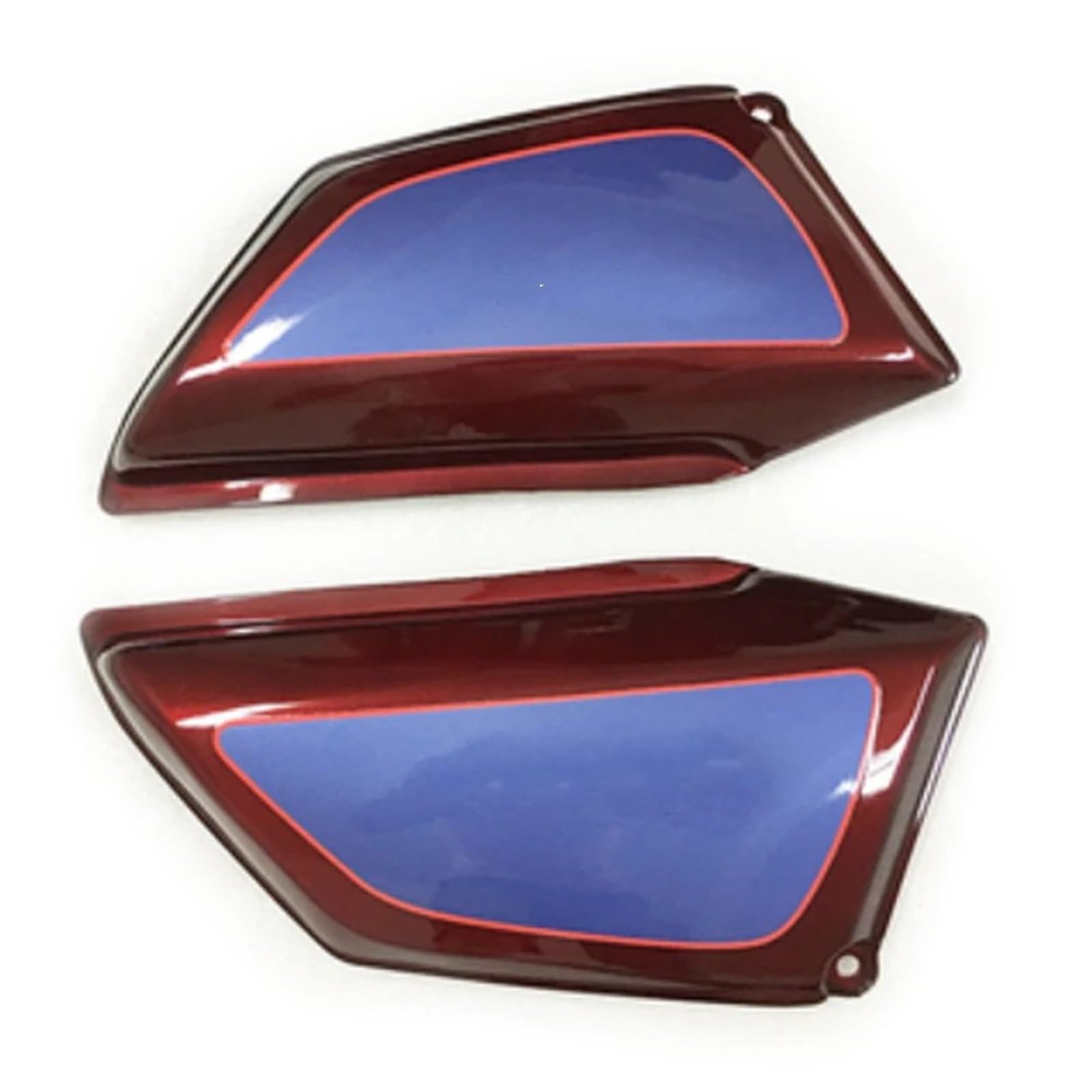 Motorrad Batterieabdeckung Motorrad Batterie Side Covers Verkleidung Teile Werkzeug Panels Fit Für Honda CM 125 125cc 1 Paar Batterieseitenabdeckung(Red 02) von LCQSYE