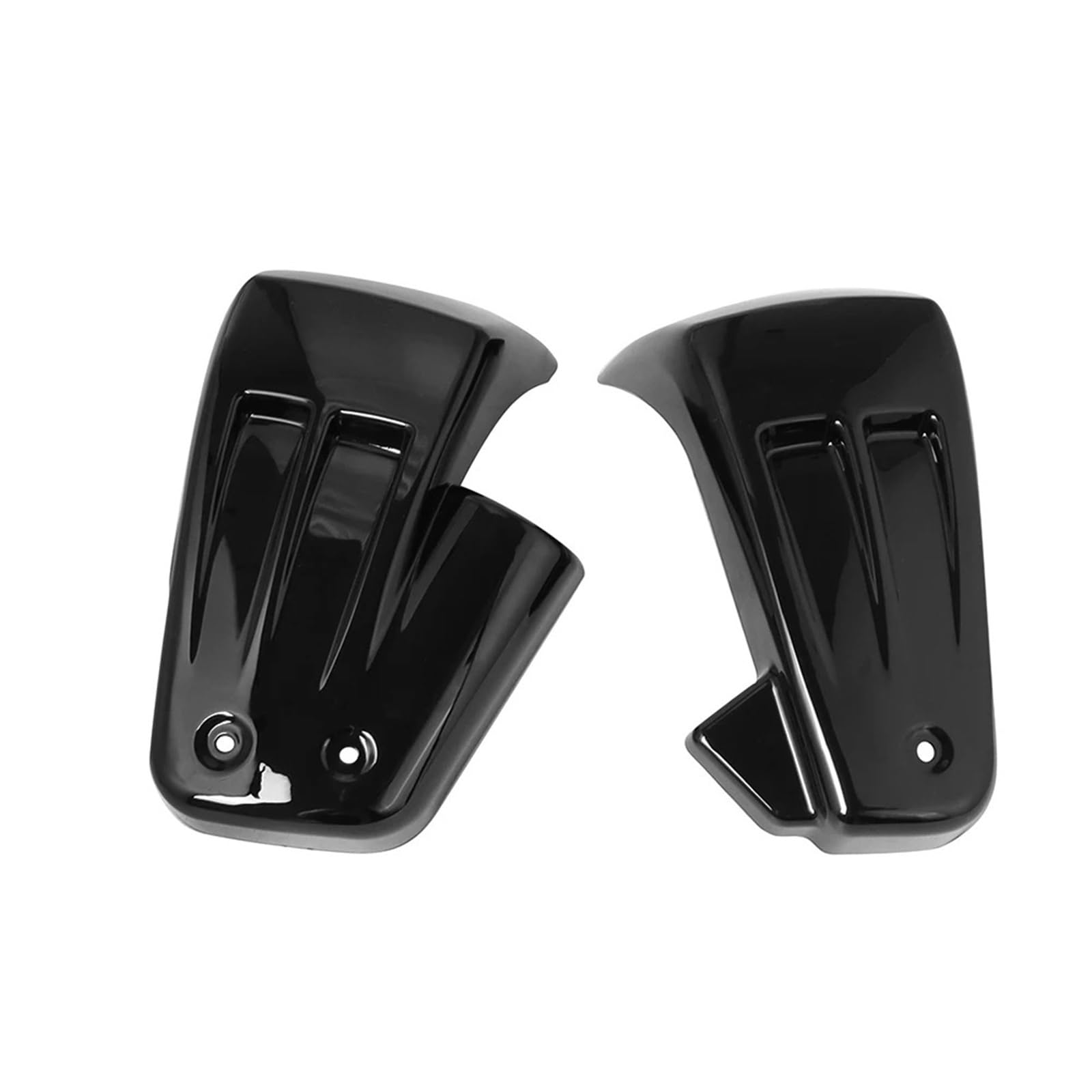 Motorrad Batterieabdeckung Motorrad Batterie Side Verkleidung Abdeckung Kunststoff Links Rechts Fit Für Harley Fatboy FLFB/S M8 Softail Modelle 2018-2021 Batterieseitenabdeckung(Black) von LCQSYE