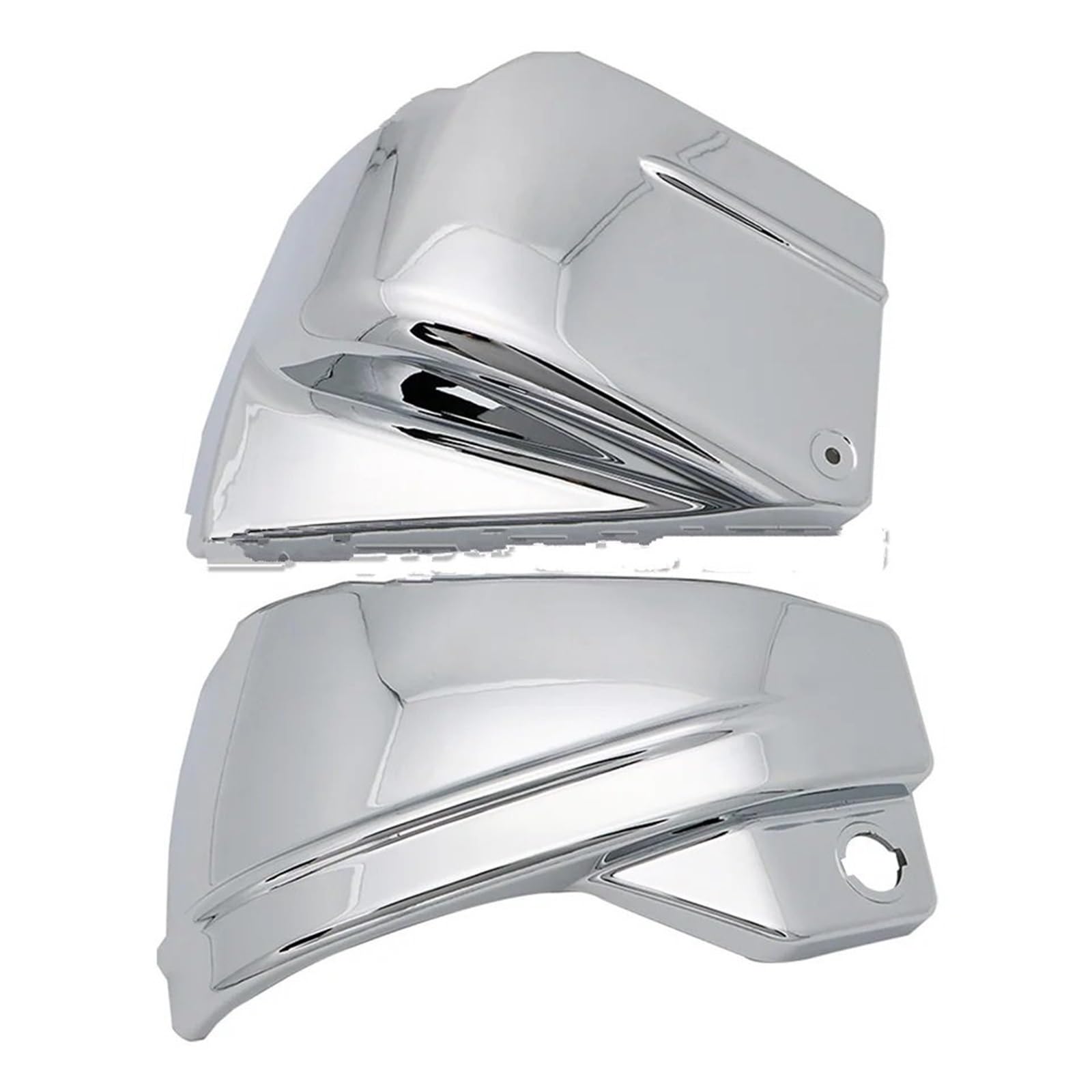 Motorrad Batterieabdeckung Motorrad Batterie Verkleidung Seite Abdeckung Fit Für Yamaha V-Star XVS 650 XVS650 XVS650A Dragstar DS650 Custom Classic Batterieseitenabdeckung(Chrome) von LCQSYE