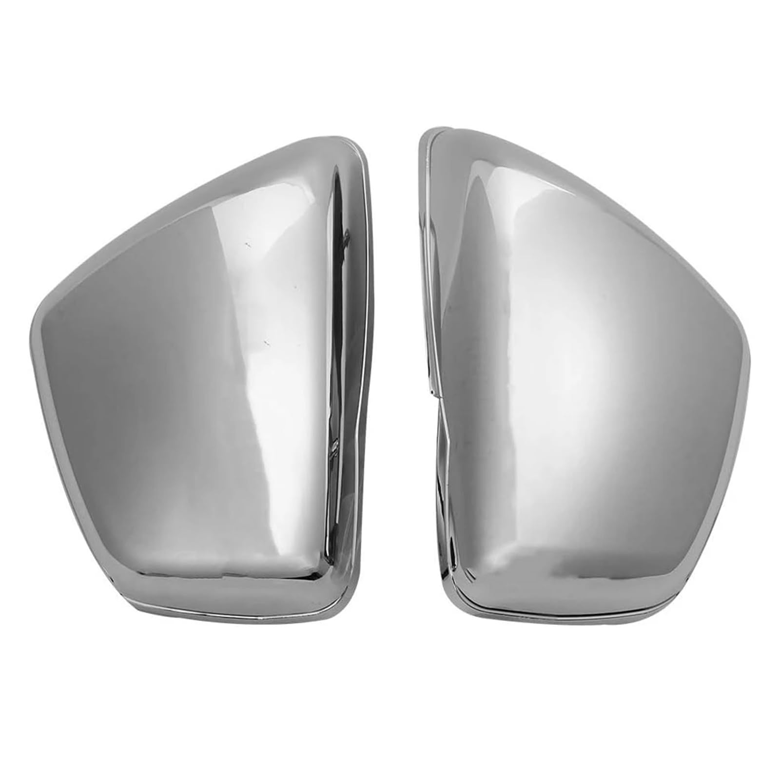 Motorrad Batterieabdeckung Motorrad Chrom Batterie Verkleidung Abdeckung Rechts Links Seite Protector Fit Für Yamaha XV700 750 1000 1100 Virago 1984-Up Batterieseitenabdeckung(Chrome) von LCQSYE