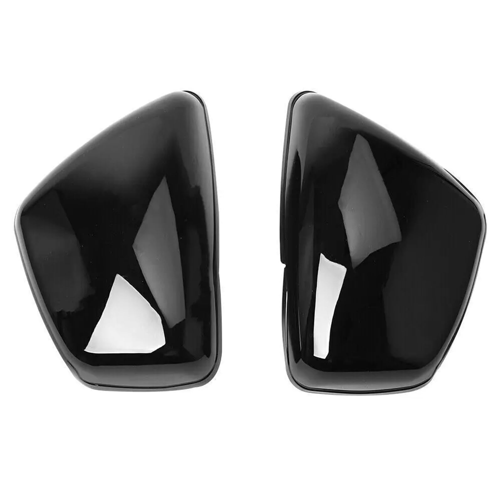 Motorrad Batterieabdeckung Motorrad Chrom Batterie Verkleidung Abdeckung Rechts Links Seite Protector Fit Für Yamaha XV700 750 1000 1100 Virago 1984-Up Batterieseitenabdeckung(Gloss black) von LCQSYE